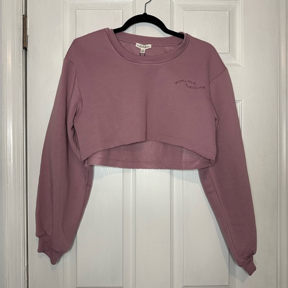 For Love And Lemons Tops - For Love And Lemons Cropped Crewneck Sweatshirt S NWT